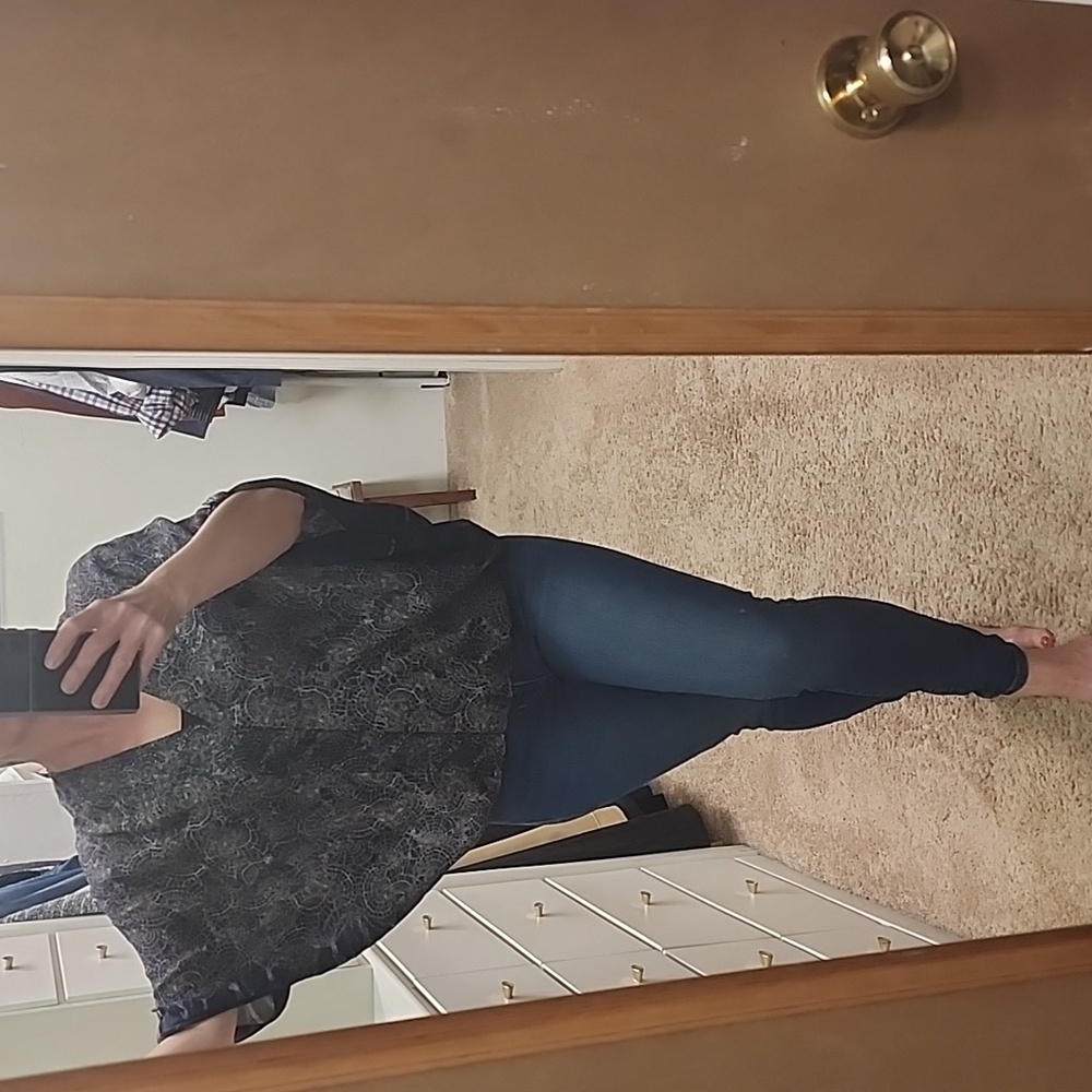 Of Two Minds silk sheer layer top